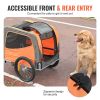 VEVOR Dog Bike Trailer, Supports up to 66 lbs, Pet Cart Bicycle Carrier, Easy Folding Frame with Quick Release Wheels, Universal Bicycle Coupler